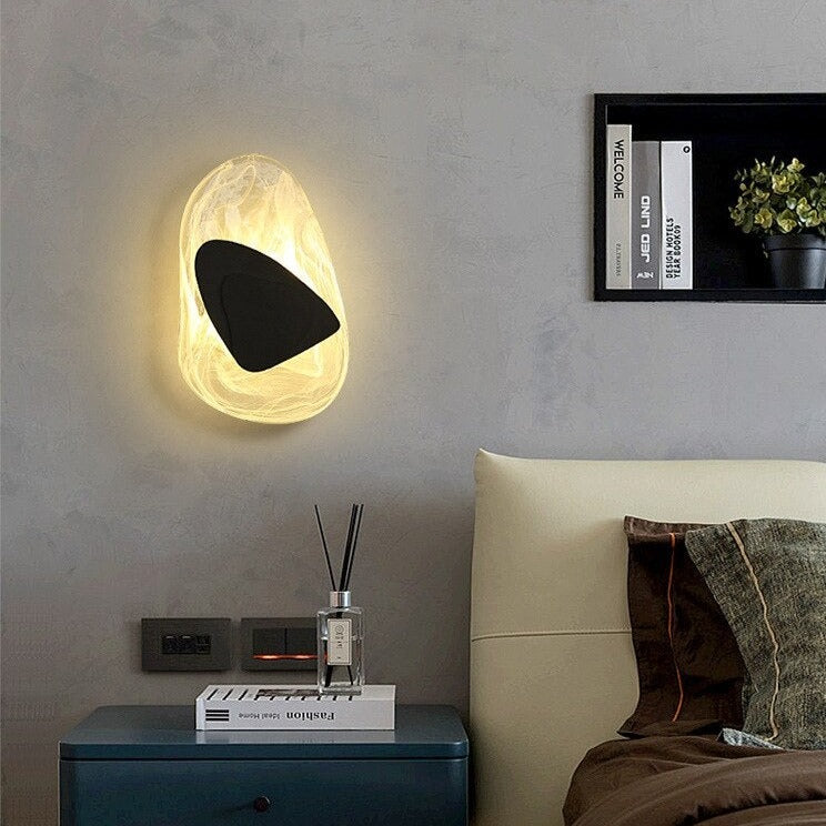 Azahara modern gemstone-style LED wall light - vue 5 sur 12