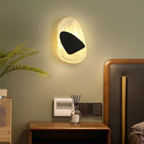 Azahara modern gemstone-style LED wall light - vue 5 sur 12