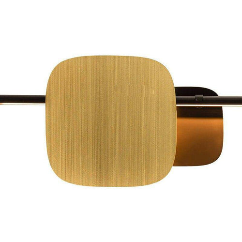 Modern LED wall light with multiple rounded metal squares loft style - vue 8 sur 7