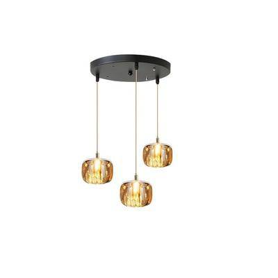 Designer LED pendant light with creative glass shade - vue 15 sur 17