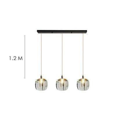 Designer LED pendant light with creative glass shade - vue 16 sur 17