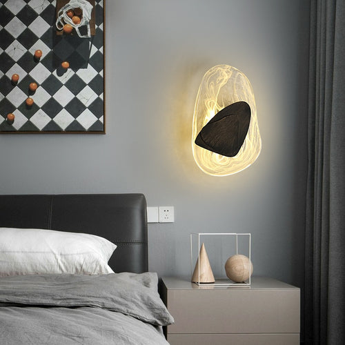 Azahara modern gemstone-style LED wall light - vue 4 sur 12