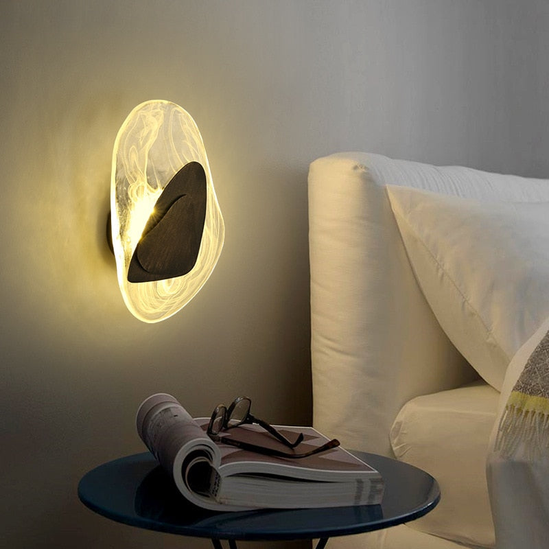 Azahara modern gemstone-style LED wall light - vue 6 sur 12