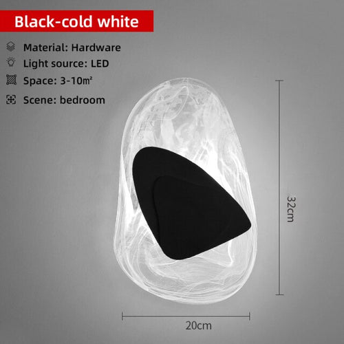 Azahara modern gemstone-style LED wall light - vue 13 sur 12