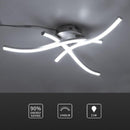 Design LED ceiling light with 3 curved metal bars Teylor