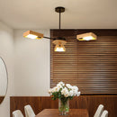 Scandinavian LED pendant light with Rauwl wooden lamps