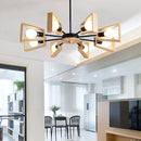 Scandinavian LED pendant light with Rauwl wooden lamps