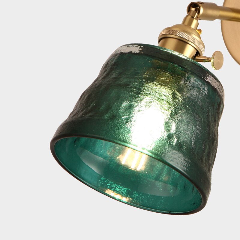 LED wall light with Siena glass shade - vue 7 sur 10