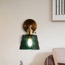 LED wall light with Siena glass shade