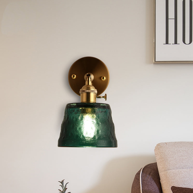 LED wall light with Siena glass shade - vue 3 sur 10