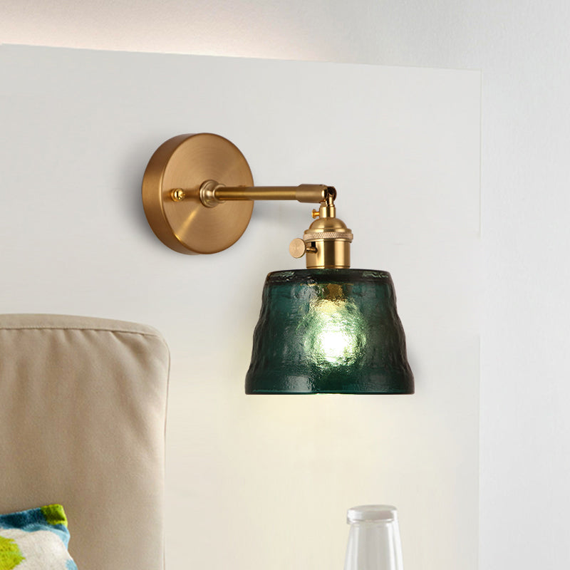 LED wall light with Siena glass shade