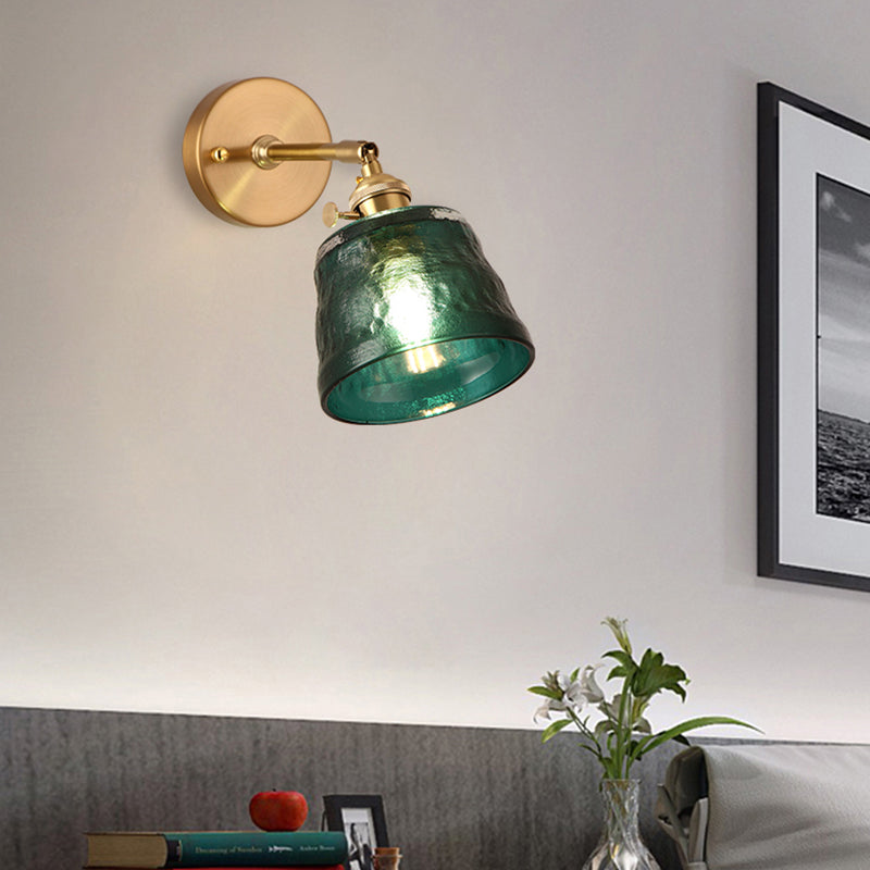 LED wall light with Siena glass shade - vue 4 sur 10