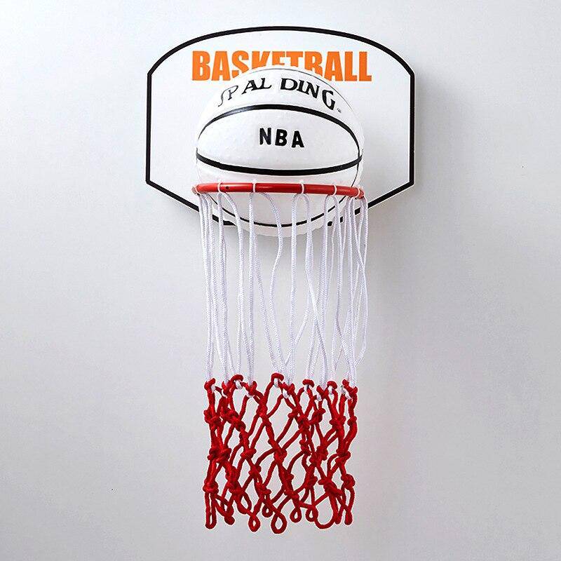 Led wall light basketball hoop style metal kids - vue 5 sur 6