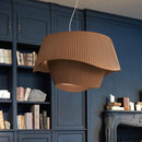 White LED pendant light fabric style design