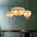 Vintage oriental style glass pendant light Helia