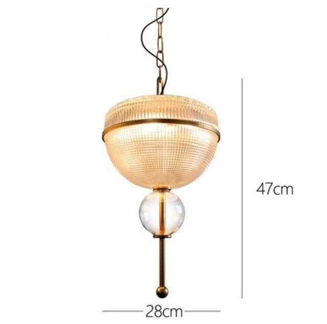 Vintage oriental style glass pendant light Helia
