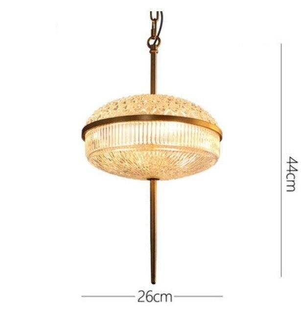 Vintage oriental style glass pendant light Helia - vue 5 sur 6