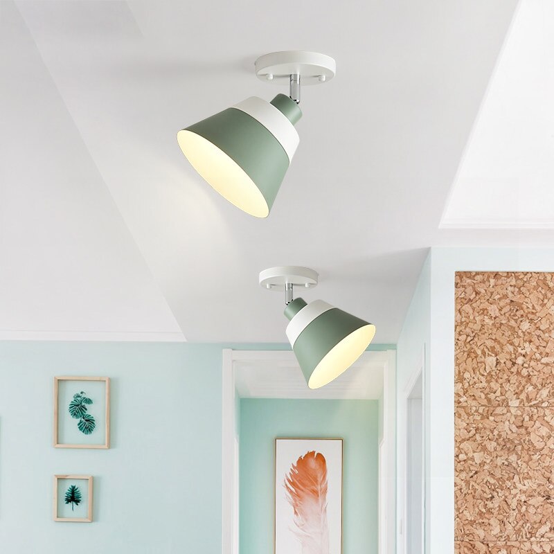 Adjustable colour metal LED spotlight wall light