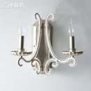 Vintage wall light with faux candle holder Calia
