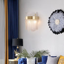 Modern wall light with glass blades Ciara