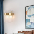 Modern wall light with glass blades Ciara