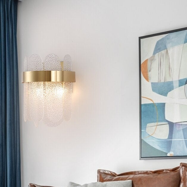 Modern wall light with glass blades Ciara - vue 3 sur 5