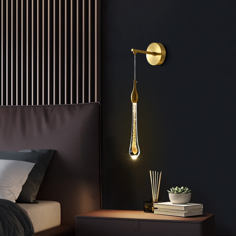 Modern gold luxury Gabriella hanging wall light - vue 2 sur 7