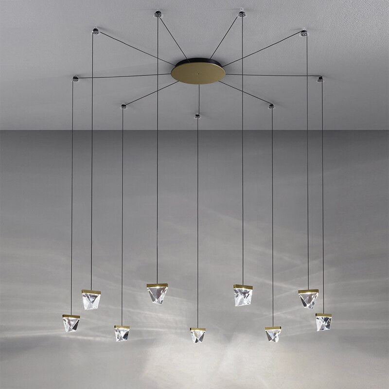 Plyzia crystal spider-shaped designer chandelier - vue 2 sur 8