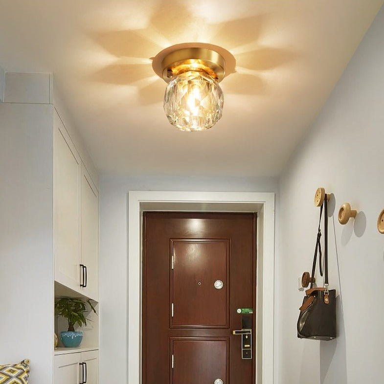 Modern crystal gemstone-style ceiling light Iryna - vue 3 sur 9