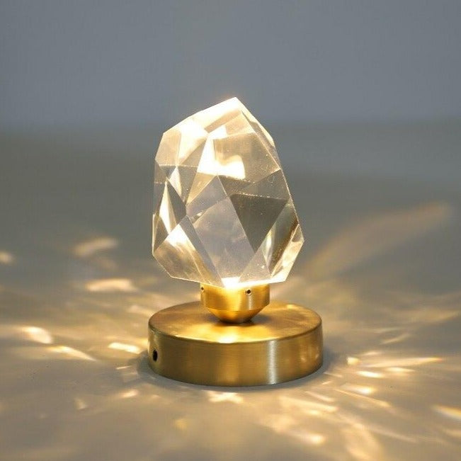 Ayola modern gemstone-shaped LED ceiling light - vue 3 sur 8