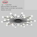 Modern LED sun-shaped ceiling light with Janira beads