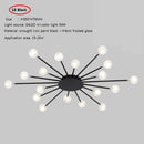 Modern LED sun-shaped ceiling light with Janira beads