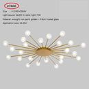 Modern LED sun-shaped ceiling light with Janira beads