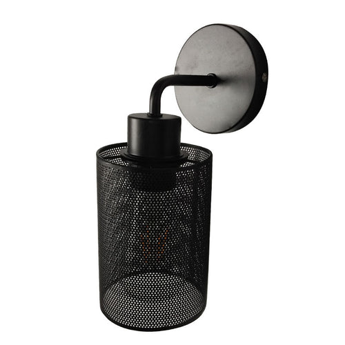 Rustic retro cage wall light - vue 4 sur 5