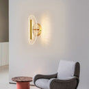 Modern transparent and gold LED wall light Jilor