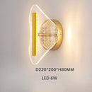 Modern transparent and gold LED wall light Jilor