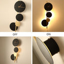 Modern LED wall light with Scony clock