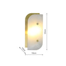 Marena modern rectangular marble LED wall light