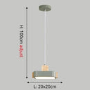 Scandinavian LED pendant light with Ainhara wooden shade