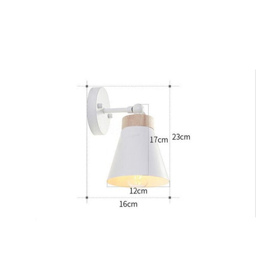 Modern wall light with coloured conical shade eddy - vue 8 sur 8