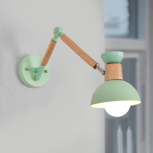 Modern wood and metal wall light Garenne (various models) - vue 6 sur 21