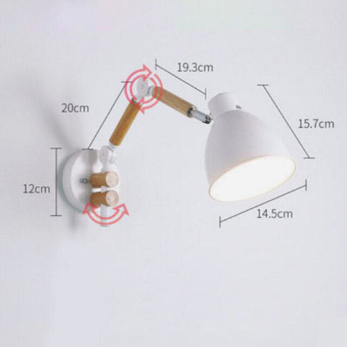 Modern wood and metal wall light Garenne (various models) - vue 18 sur 21