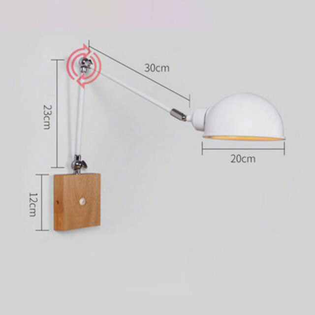Modern wood and metal wall light Garenne (various models) - vue 13 sur 21