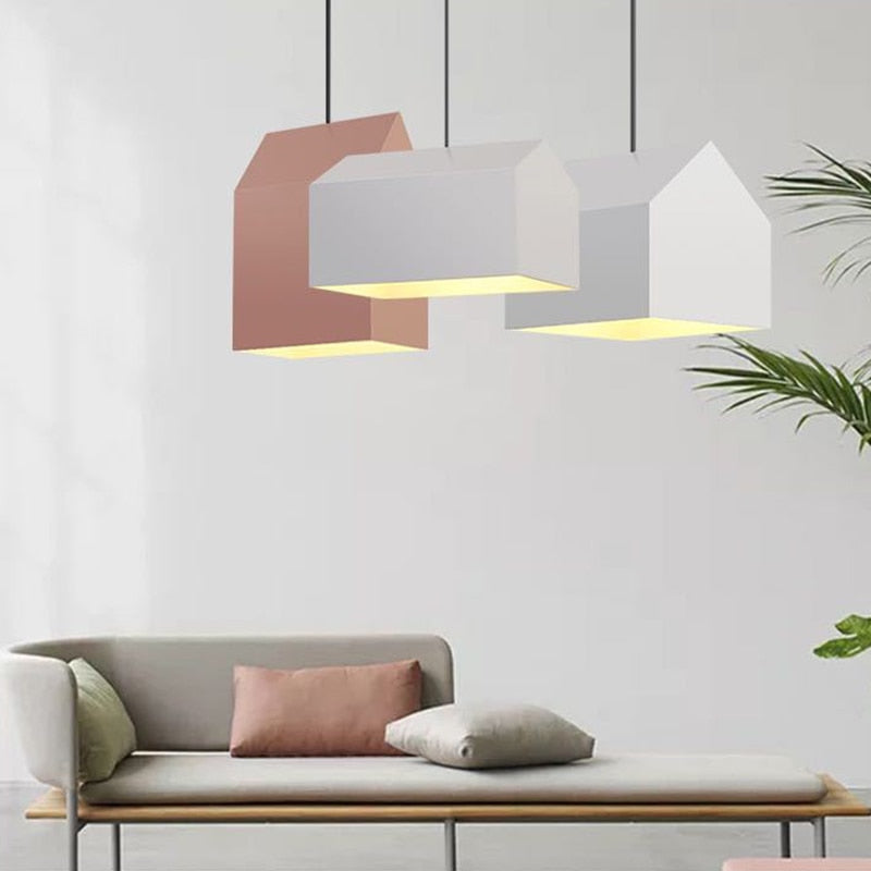 Modern geometric Harry pendant light - vue 5 sur 9