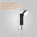 Samia rectangular support LED designer wall light
