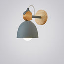 Modern wall light with nordic wood bracket lyra