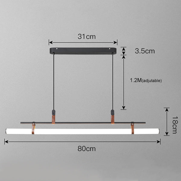 Cassy modern minimalist LED pendant light - vue 6 sur 9