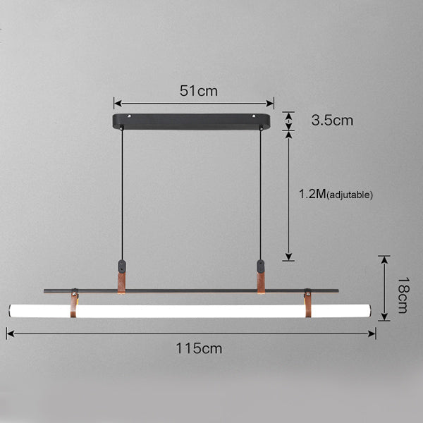 Cassy modern minimalist LED pendant light - vue 7 sur 9
