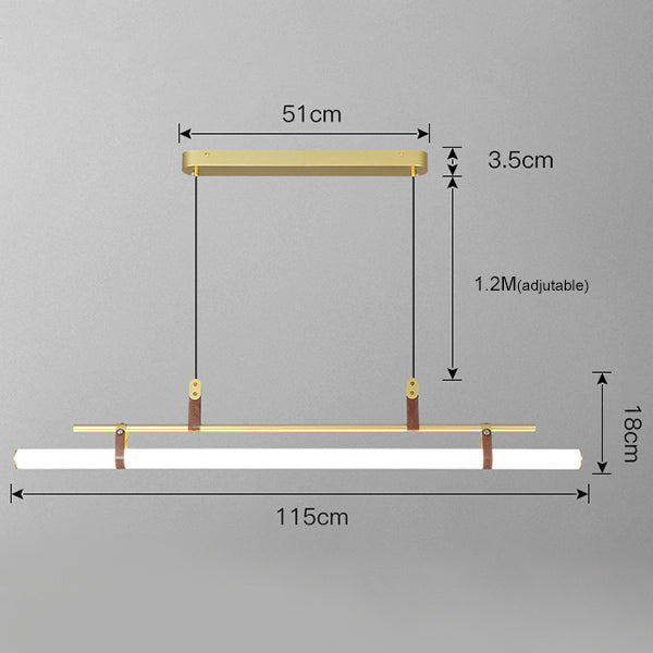 Cassy modern minimalist LED pendant light - vue 9 sur 9