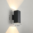 Wall light with black metal geometric design Mathurin